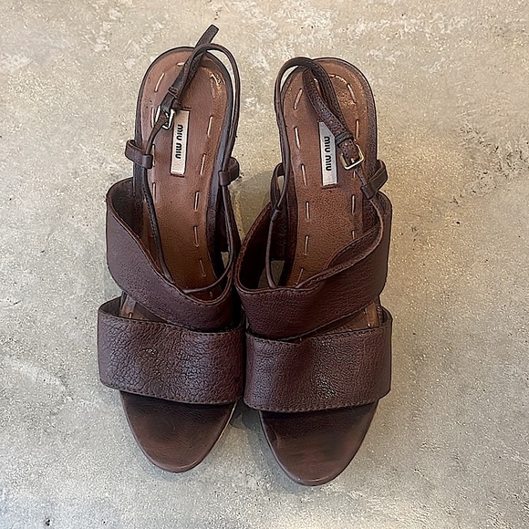 Miu Miu Wooden Mules Size 37 - Picture 4 of 12